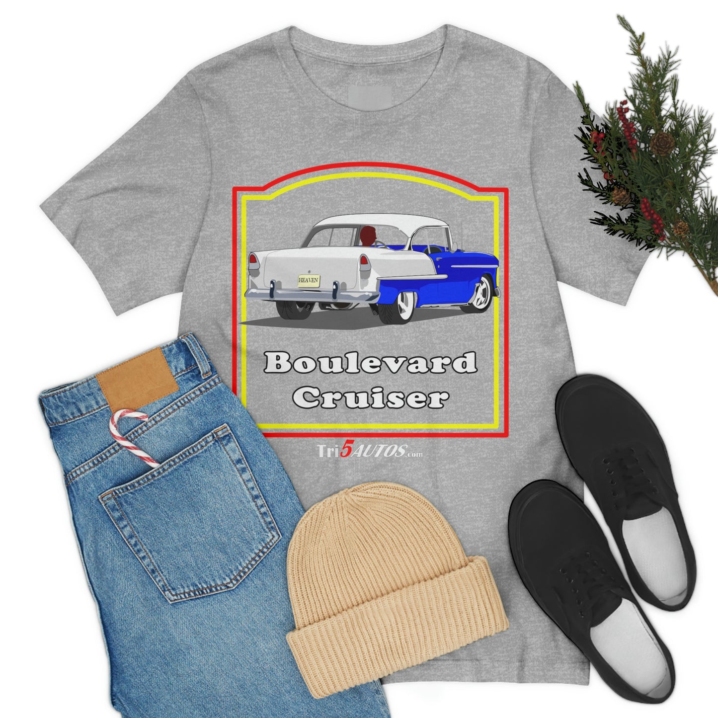 Boulevard Cruiser - Front only - Unisex Jersey Short Sleeve Tee