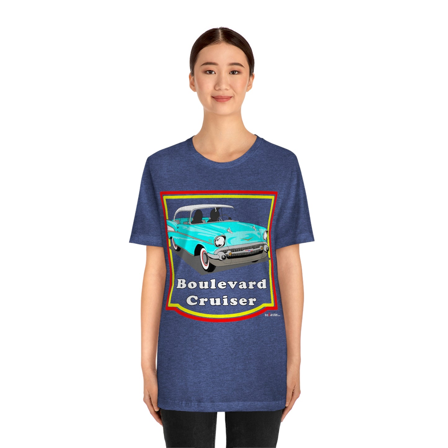 Lt Blue 57 Cruising - Front only - Unisex Jersey Short Sleeve Tee