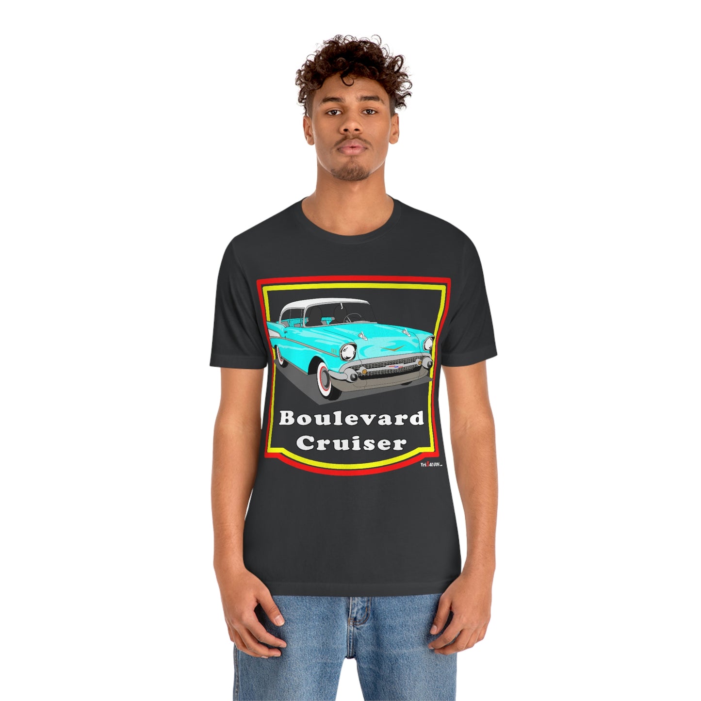 Lt Blue 57 Cruising - Front only - Unisex Jersey Short Sleeve Tee