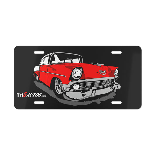 56 Red Vanity Plate