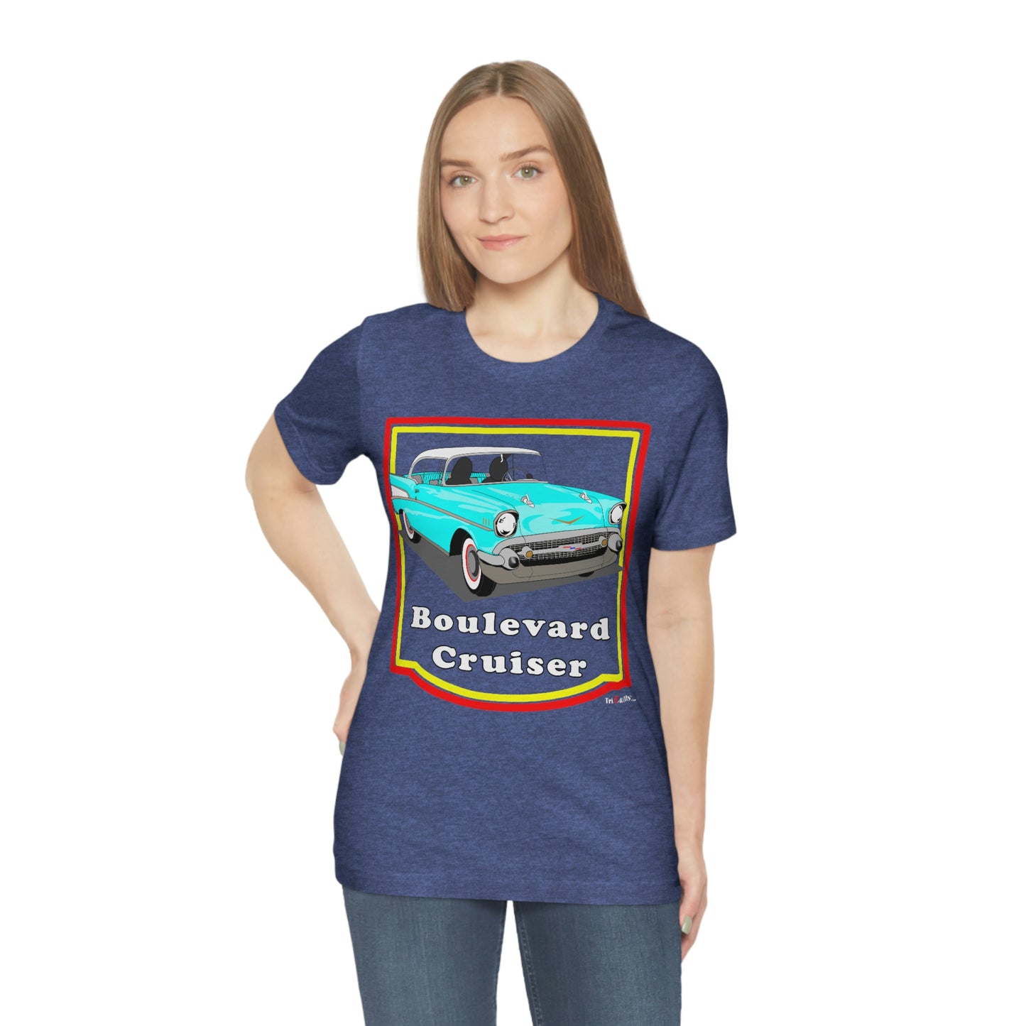 Lt Blue 57 Cruising - Front only - Unisex Jersey Short Sleeve Tee