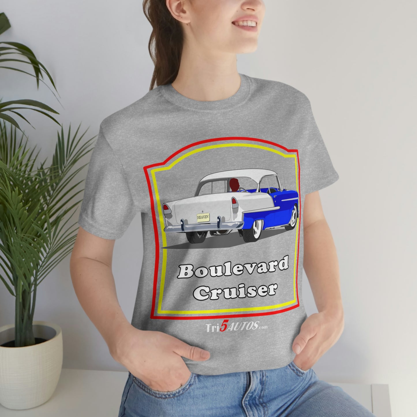 Boulevard Cruiser - Front only - Unisex Jersey Short Sleeve Tee