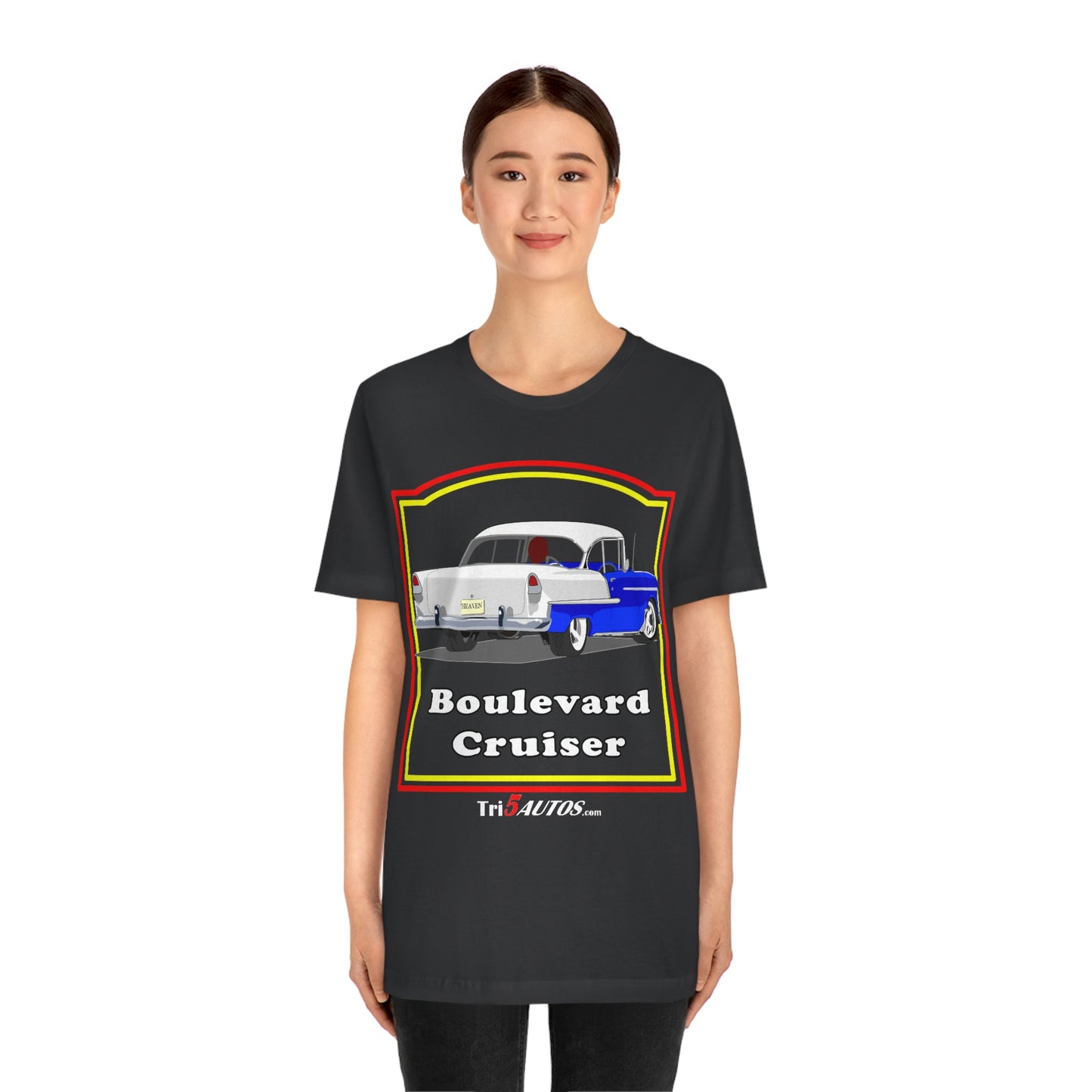 Boulevard Cruiser - Front only - Unisex Jersey Short Sleeve Tee