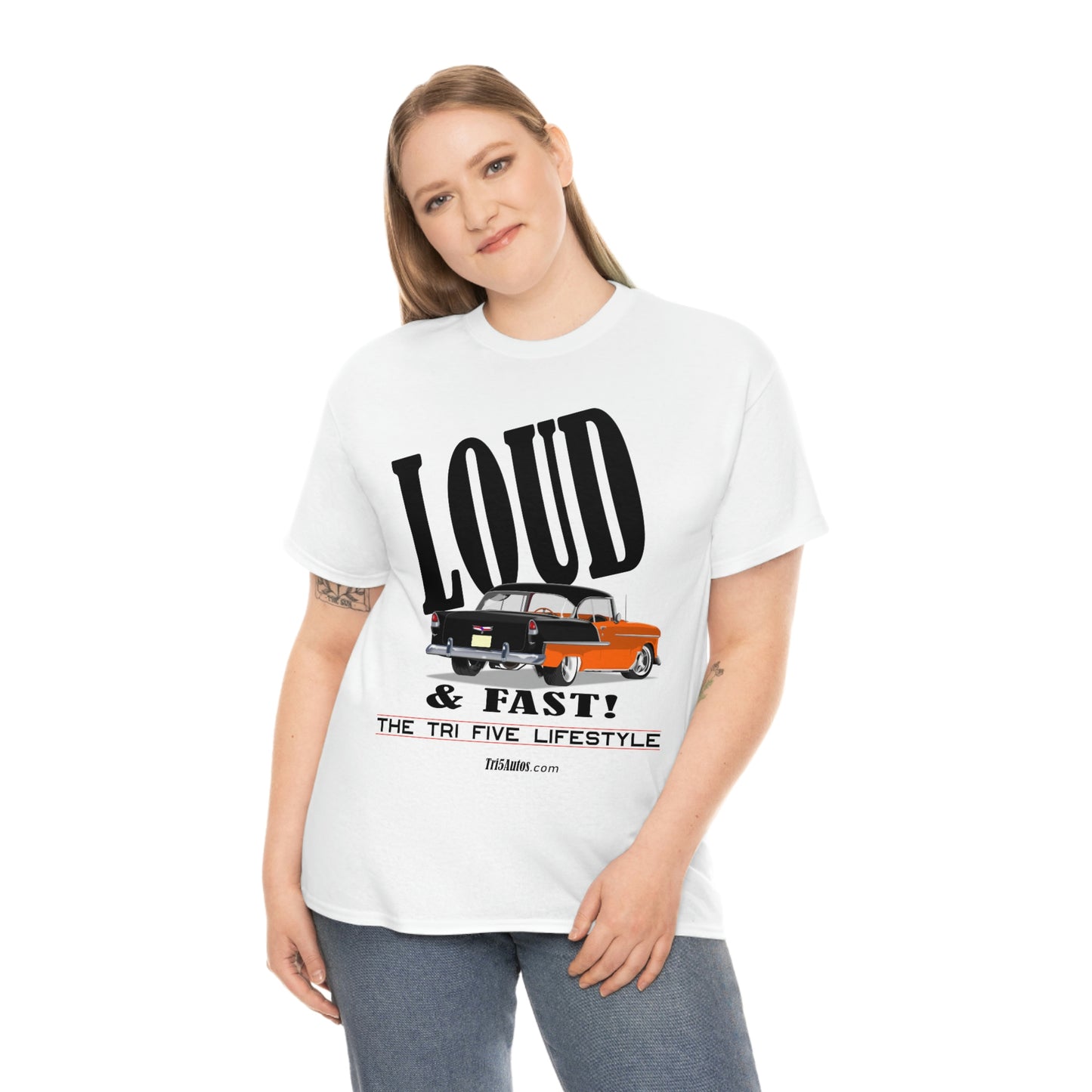 55 LOUD and Fast Unisex Heavy Cotton Tee
