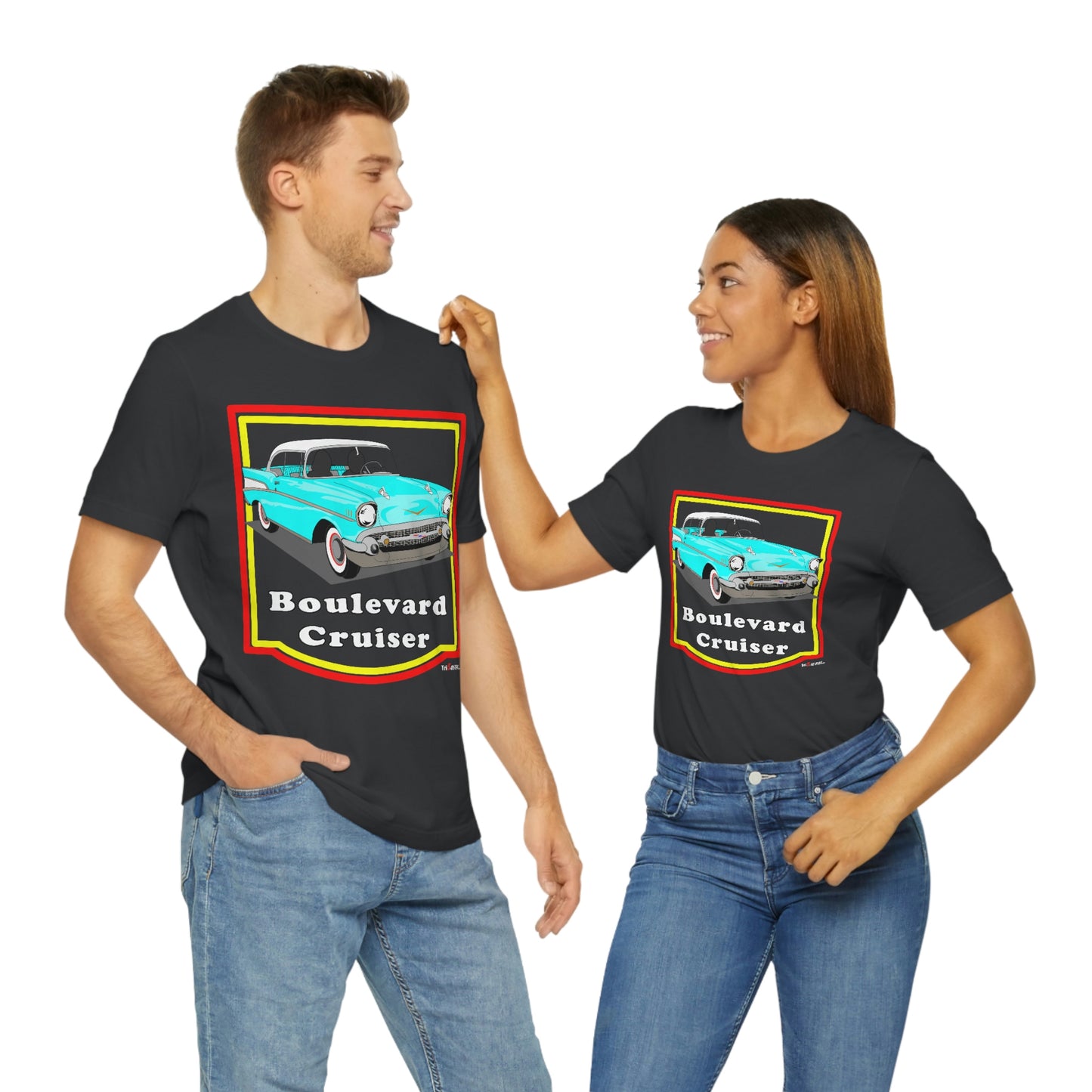 Lt Blue 57 Cruising - Front only - Unisex Jersey Short Sleeve Tee