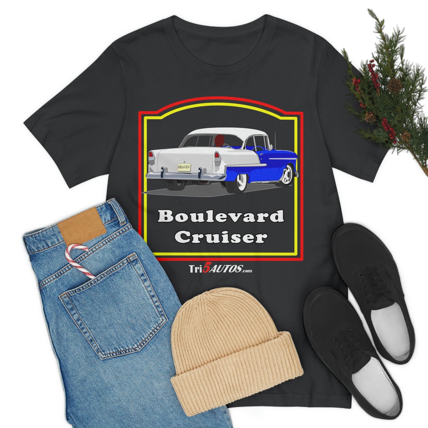 Boulevard Cruiser - Front only - Unisex Jersey Short Sleeve Tee
