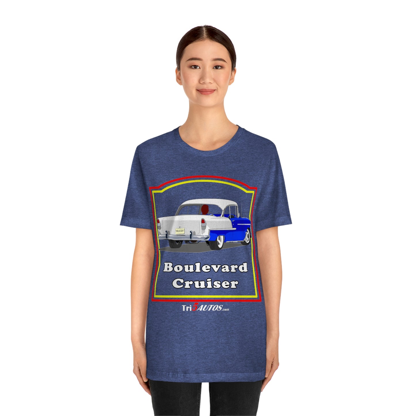 Boulevard Cruiser - Front only - Unisex Jersey Short Sleeve Tee