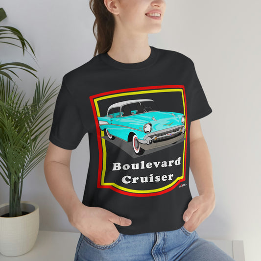 Lt Blue 57 Cruising - Front only - Unisex Jersey Short Sleeve Tee