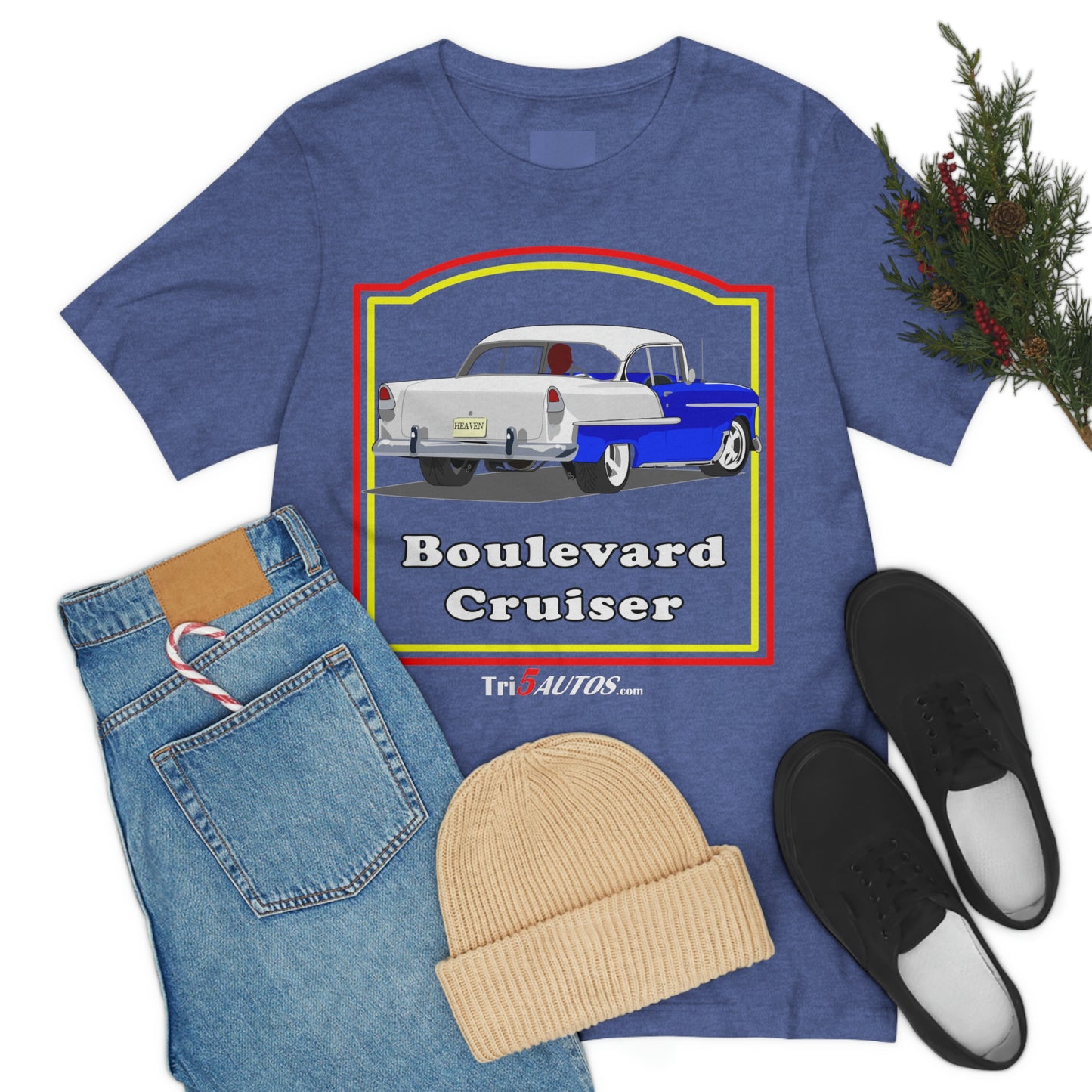 Boulevard Cruiser - Front only - Unisex Jersey Short Sleeve Tee