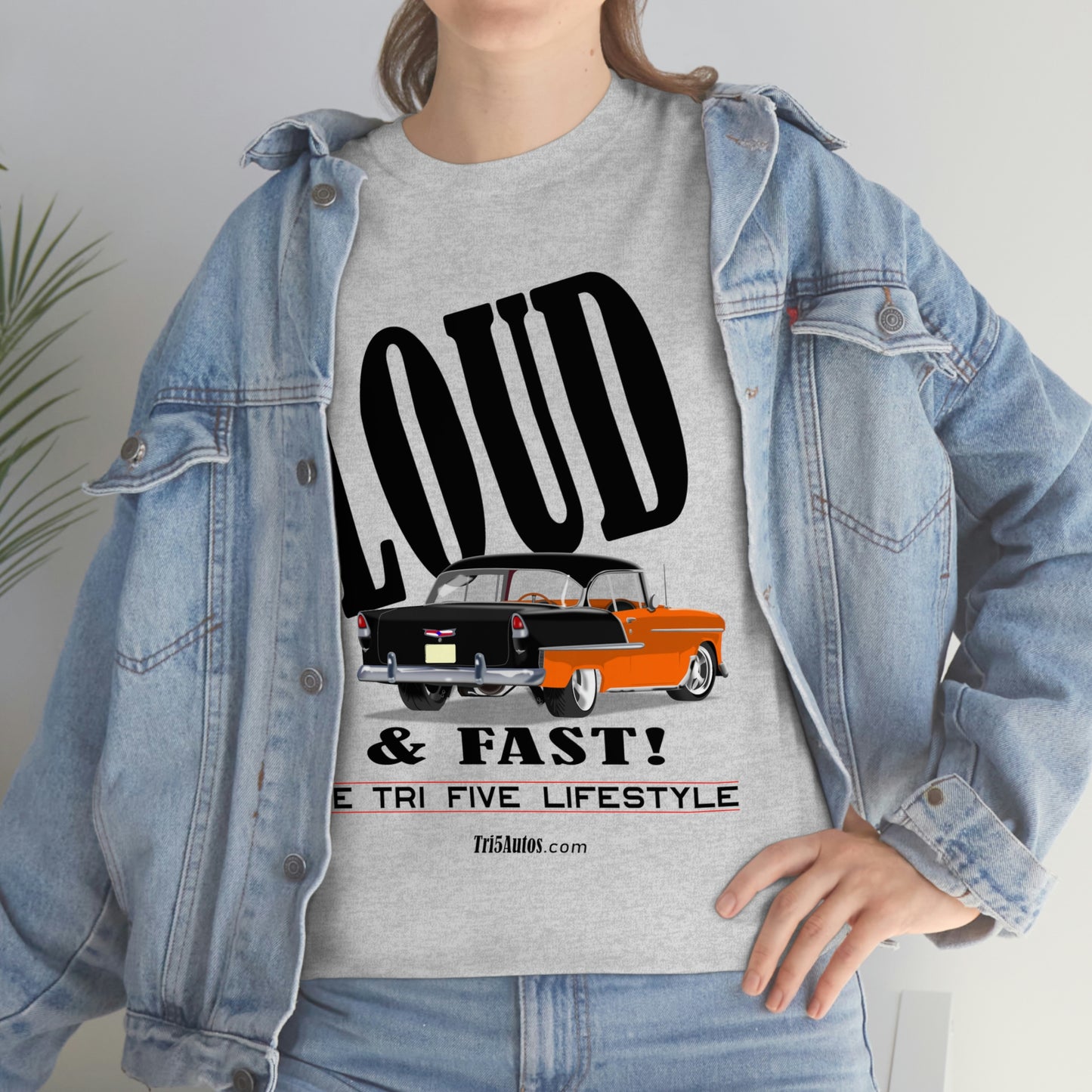 55 LOUD and Fast Unisex Heavy Cotton Tee