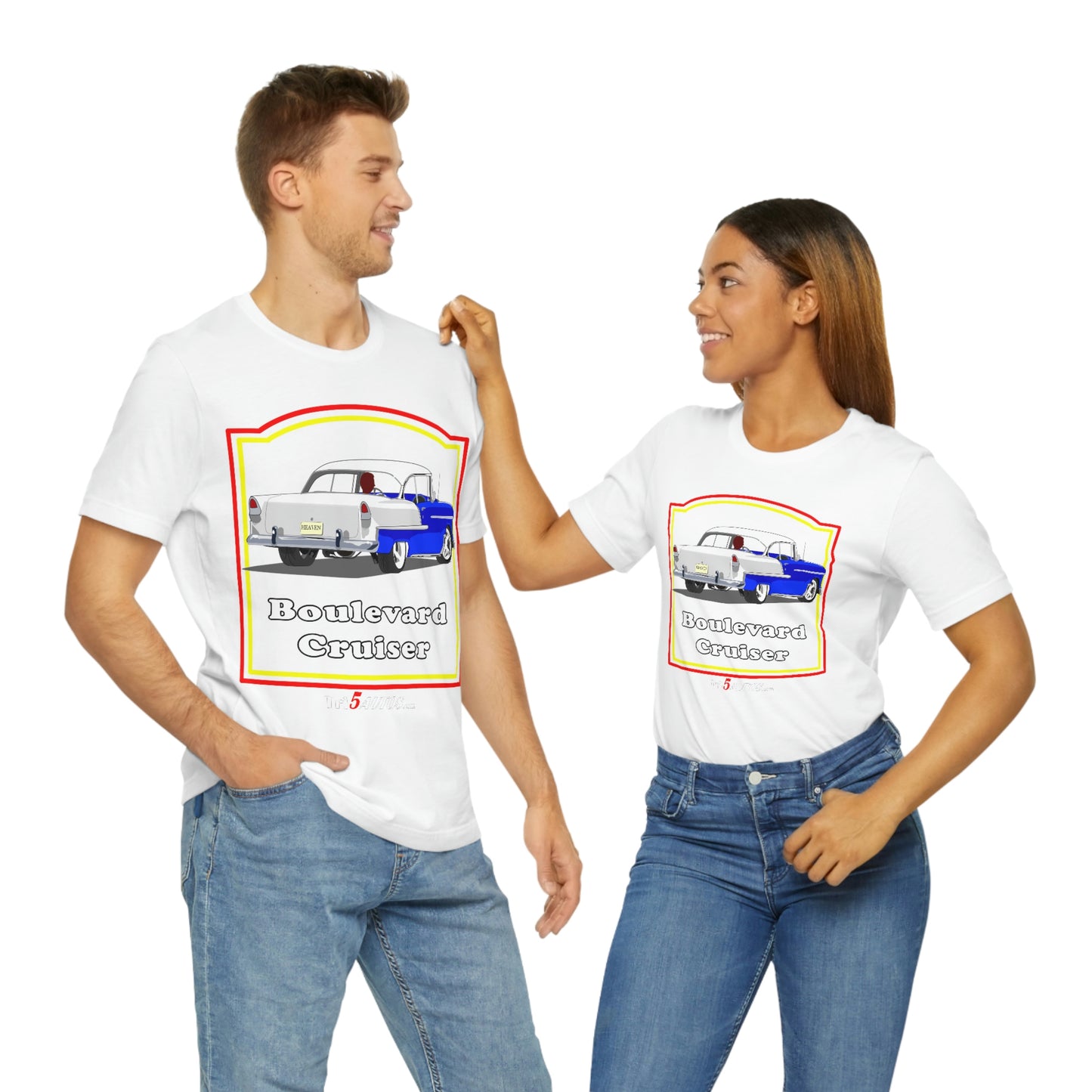 Boulevard Cruiser - Front only - Unisex Jersey Short Sleeve Tee
