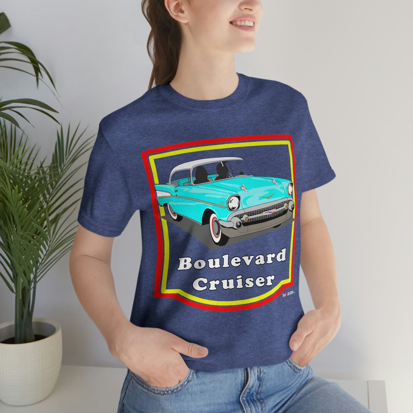 Lt Blue 57 Cruising - Front only - Unisex Jersey Short Sleeve Tee
