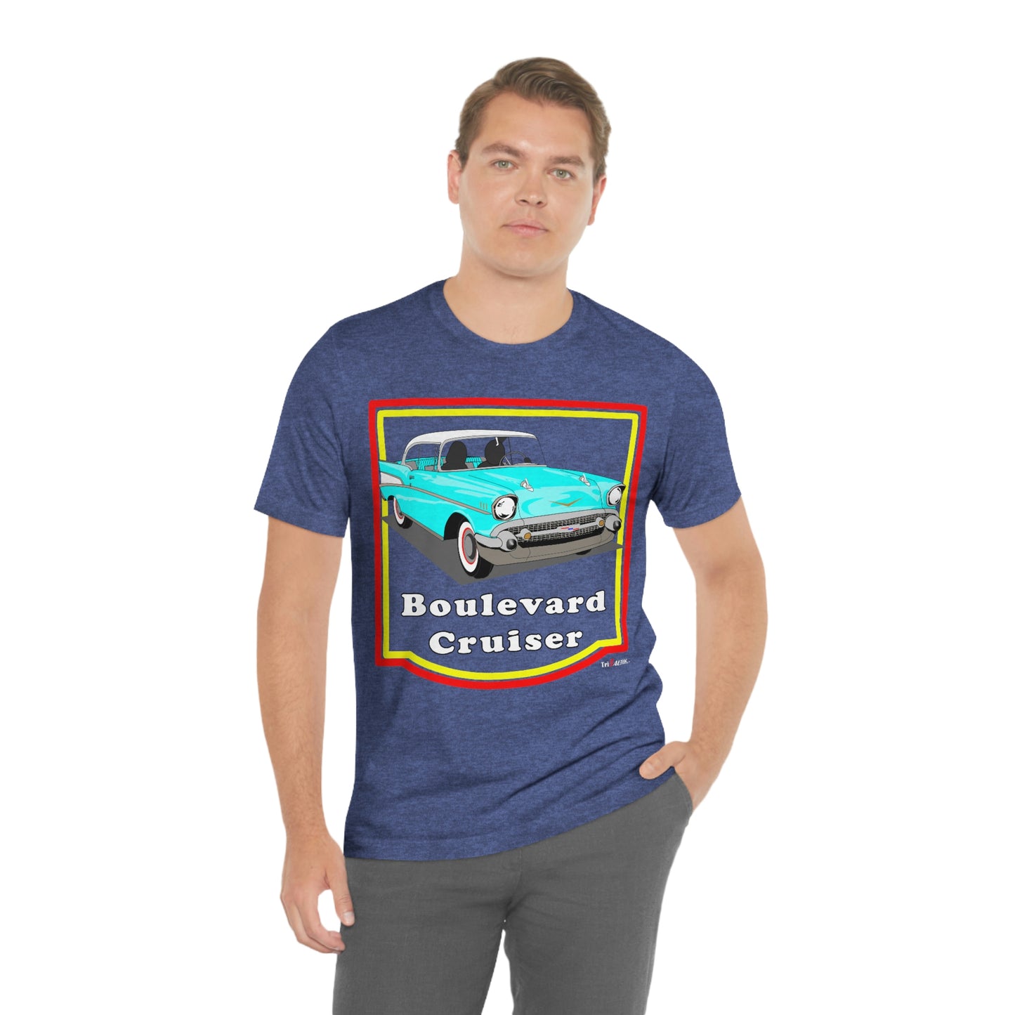 Lt Blue 57 Cruising - Front only - Unisex Jersey Short Sleeve Tee