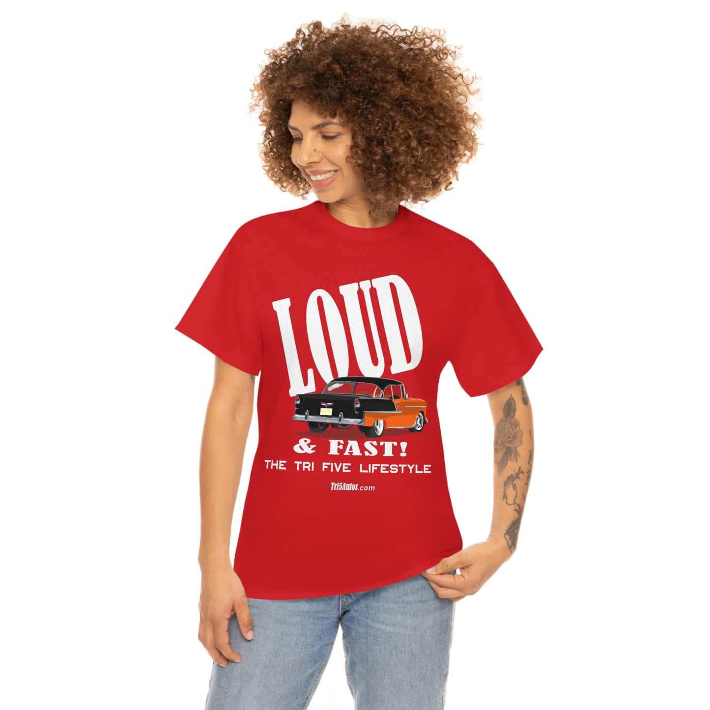 55 LOUD and Fast Unisex Heavy Cotton Tee