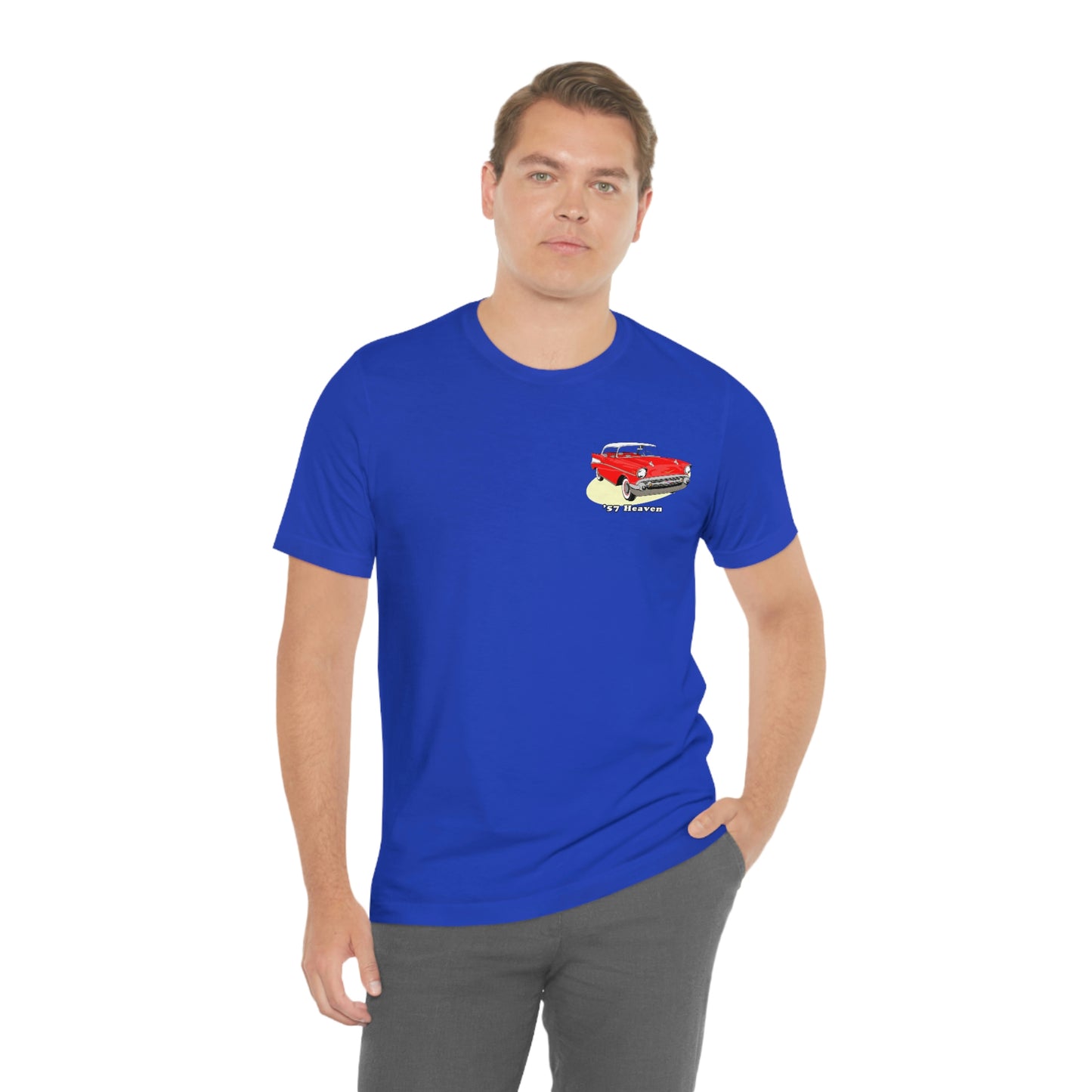 Red 57 Glimpse Heaven - Unisex Jersey Short Sleeve Tee - Front and Back Design