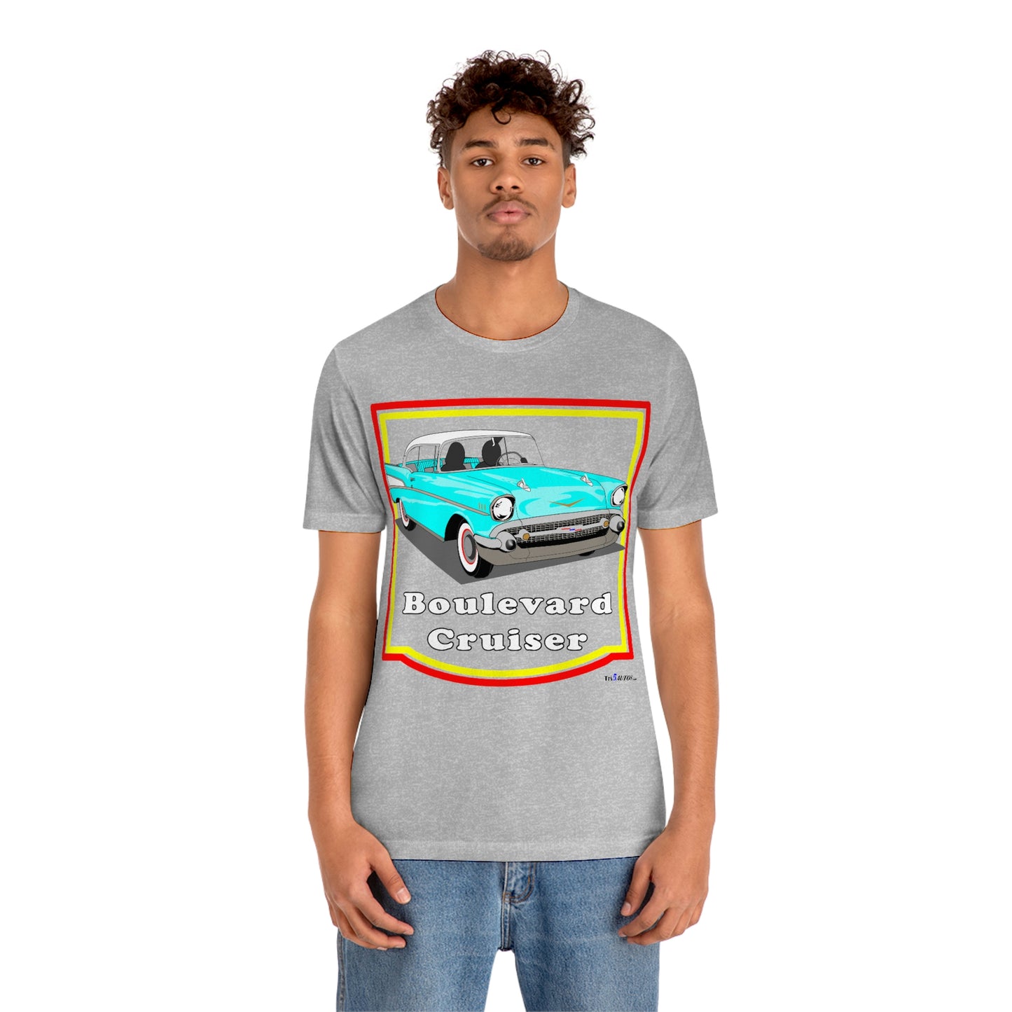 Lt Blue 57 Cruising - Front only - Unisex Jersey Short Sleeve Tee