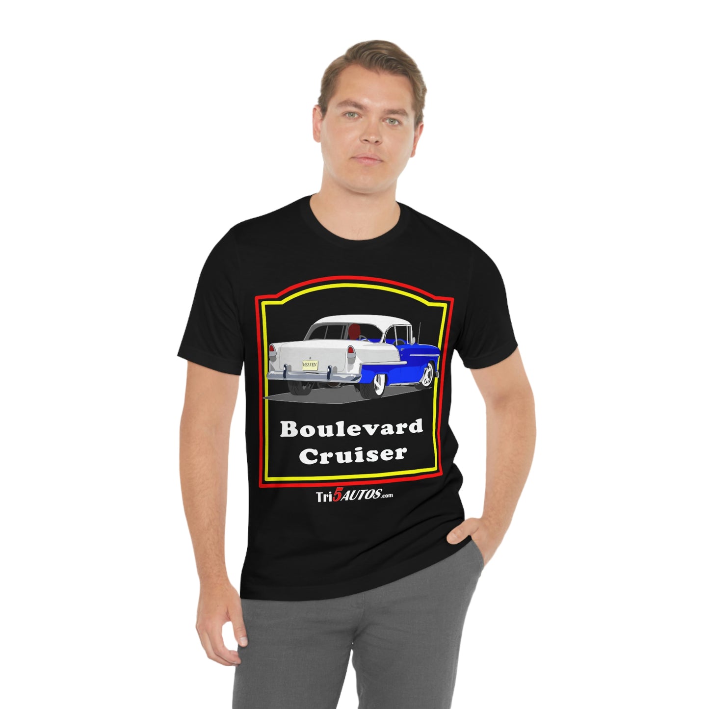 Boulevard Cruiser - Front only - Unisex Jersey Short Sleeve Tee