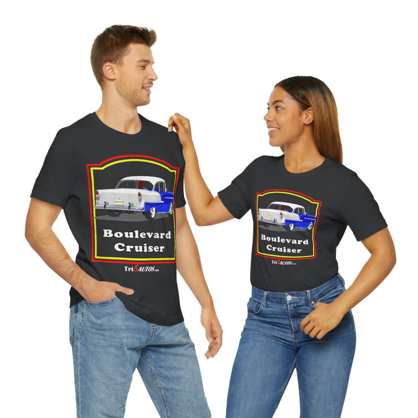 Boulevard Cruiser - Front only - Unisex Jersey Short Sleeve Tee