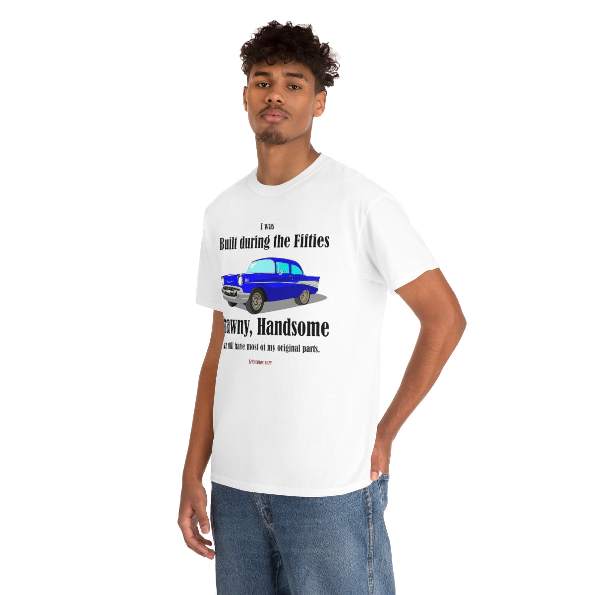 57 Built White Unisex Heavy Cotton Tee