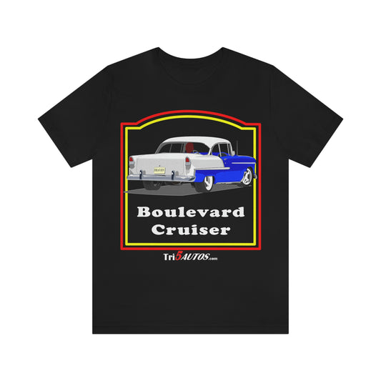 Boulevard Cruiser - Front only - Unisex Jersey Short Sleeve Tee