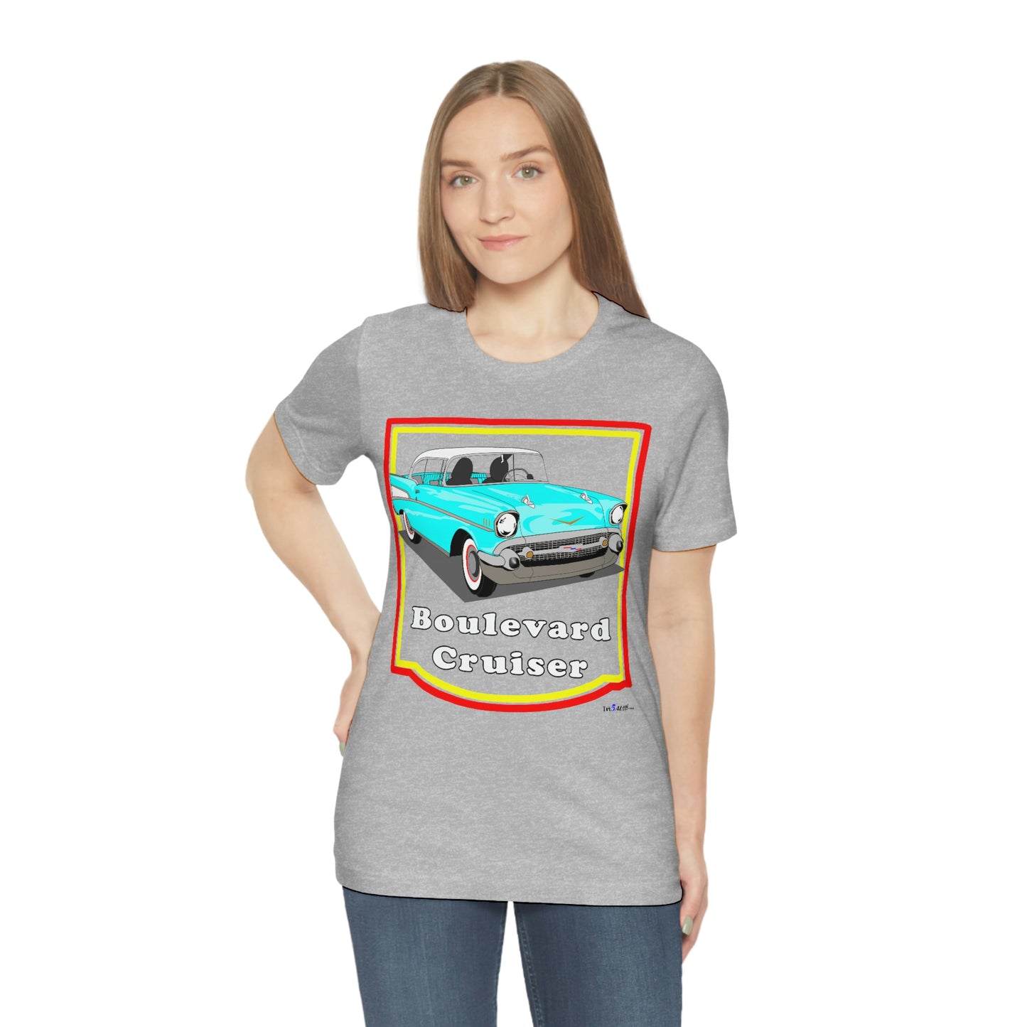 Lt Blue 57 Cruising - Front only - Unisex Jersey Short Sleeve Tee
