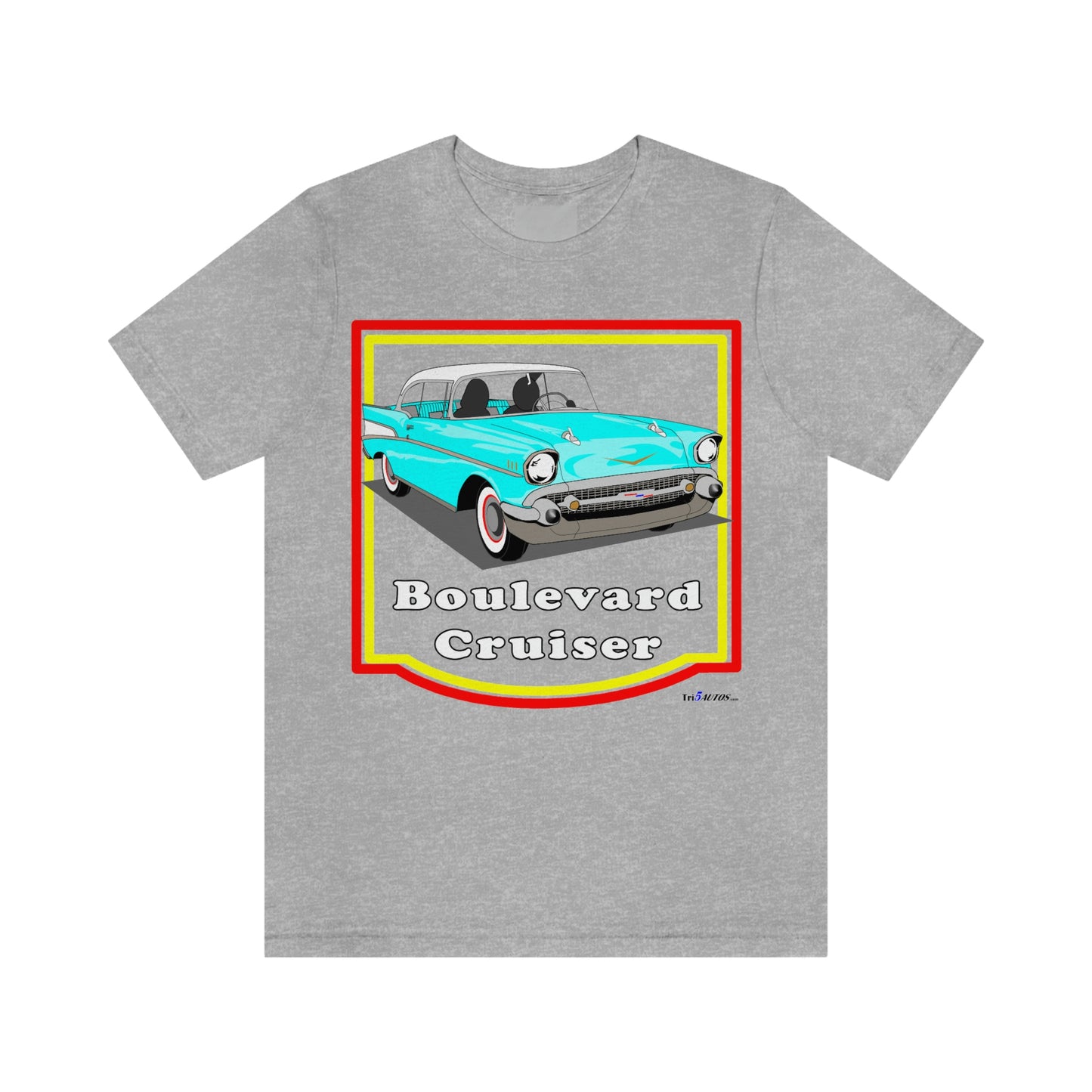 Lt Blue 57 Cruising - Front only - Unisex Jersey Short Sleeve Tee