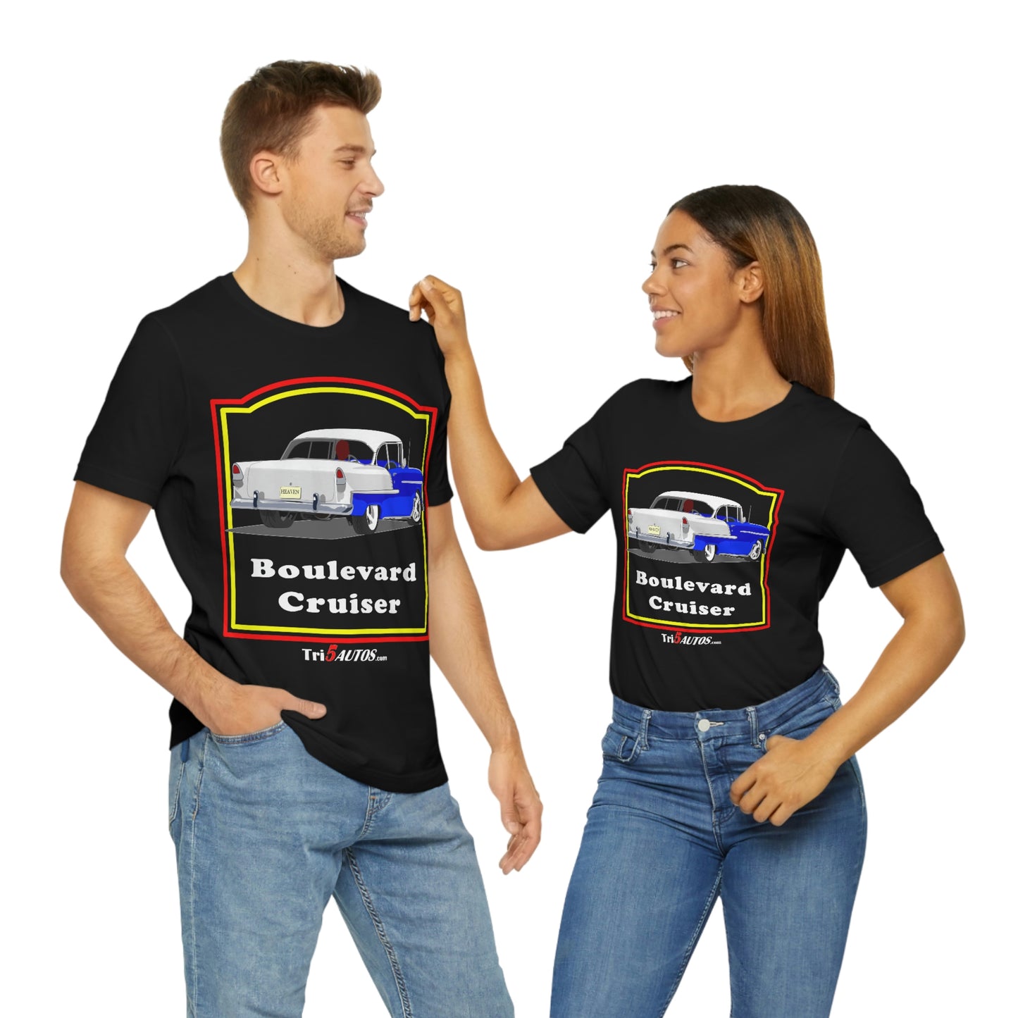 Boulevard Cruiser - Front only - Unisex Jersey Short Sleeve Tee